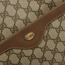 GUCCI GG Supreme Web Sherry Line Tote Bag PVC Beige 39 02 003 Auth bs35666-17