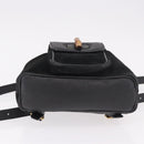 GUCCI Bamboo Backpack Suede Black Gold 003 1705 0030 Auth bs35670A-5