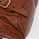 GUCCI Bamboo Backpack Leather Brown Gold 003 58 0016 Auth bs35671-15