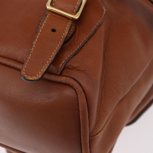 GUCCI Bamboo Backpack Leather Brown Gold 003 58 0016 Auth bs35671