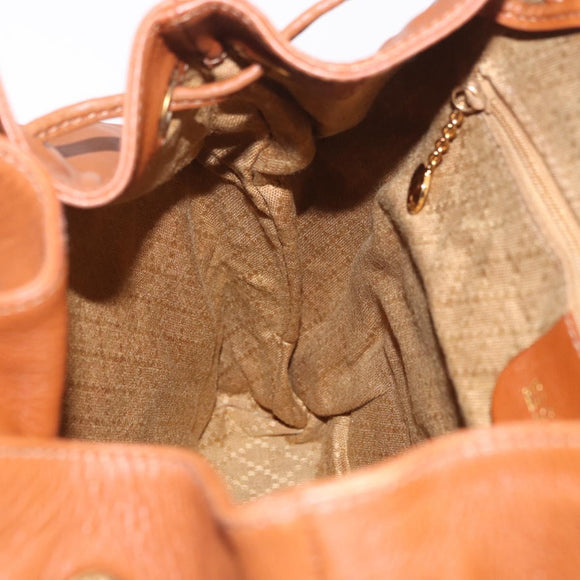 GUCCI Bamboo Backpack Leather Brown Gold 003 58 0016 Auth bs35671