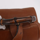 GUCCI Bamboo Backpack Leather Brown Gold 003 58 0016 Auth bs35671-7