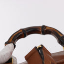 GUCCI Bamboo Backpack Leather Brown Gold 003 58 0016 Auth bs35671-8