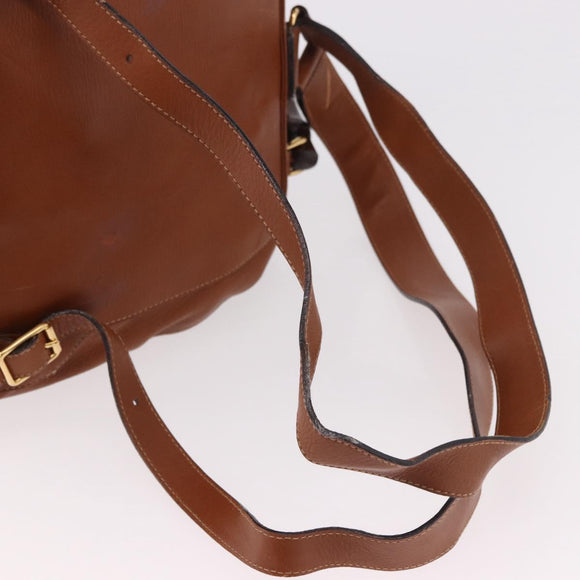 GUCCI Bamboo Backpack Leather Brown Gold 003 58 0016 Auth bs35671