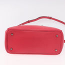 Christian Dior Diorissimo Hand Bag Leather 2way Pink Silver Auth bs35672A-5