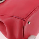 Christian Dior Diorissimo Hand Bag Leather 2way Pink Silver Auth bs35672A-9