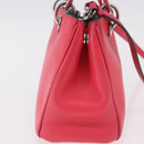 Christian Dior Diorissimo Hand Bag Leather 2way Pink Silver Auth bs35672A-4