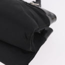 Christian Dior Hand Bag Nylon Black Silver Auth bs35673-14
