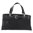 Christian Dior Hand Bag Nylon Black Silver Auth bs35673-13