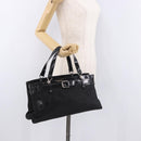 Christian Dior Hand Bag Nylon Black Silver Auth bs35673-27
