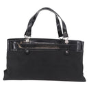 Christian Dior Hand Bag Nylon Black Silver Auth bs35673-2