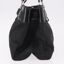 Christian Dior Hand Bag Nylon Black Silver Auth bs35673-3