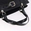 Christian Dior Hand Bag Nylon Black Silver Auth bs35673-7