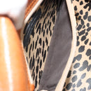 VALENTINO Hand Bag Leather Brown Gold Auth bs35674-21
