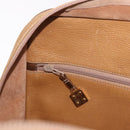 LOEWE Anagram Boston Bag Leather Brown Gold Auth bs35675-19