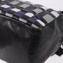 Miu Miu Shoulder Bag Leather Purple Gold Auth bs35677A-16