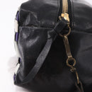 Miu Miu Shoulder Bag Leather Purple Gold Auth bs35677A-10