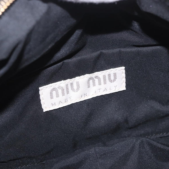 Miu Miu Shoulder Bag Leather Purple Gold Auth bs35677A
