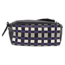 Miu Miu Shoulder Bag Leather Purple Gold Auth bs35677A-13