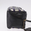 Miu Miu Shoulder Bag Leather Purple Gold Auth bs35677A-3