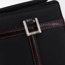 Christian Dior Clutch Bag Nylon Black Silver Auth bs35680-8