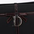 Christian Dior Clutch Bag Nylon Black Silver Auth bs35680-9