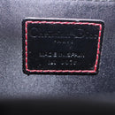 Christian Dior Clutch Bag Nylon Black Silver Auth bs35680-12