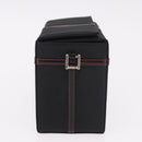 Christian Dior Clutch Bag Nylon Black Silver Auth bs35680-4
