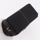 Christian Dior Clutch Bag Nylon Black Silver Auth bs35680-5