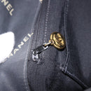 CHANEL Matelasse Chain Tote Bag Coated Canvas Black Gold CC Auth bs35682-19