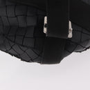BOTTEGA VENETA INTRECCIATO Body Bag Leather Black Silver Auth bs35683A-10