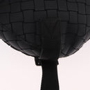BOTTEGA VENETA INTRECCIATO Body Bag Leather Black Silver Auth bs35683A-12
