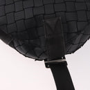 BOTTEGA VENETA INTRECCIATO Body Bag Leather Black Silver Auth bs35683A-13