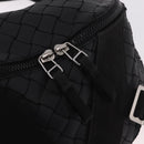 BOTTEGA VENETA INTRECCIATO Body Bag Leather Black Silver Auth bs35683A-14