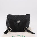 BOTTEGA VENETA INTRECCIATO Body Bag Leather Black Silver Auth bs35683A-23