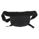 BOTTEGA VENETA INTRECCIATO Body Bag Leather Black Silver Auth bs35683A-3