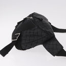 BOTTEGA VENETA INTRECCIATO Body Bag Leather Black Silver Auth bs35683A-4