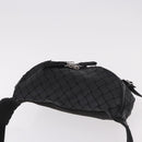 BOTTEGA VENETA INTRECCIATO Body Bag Leather Black Silver Auth bs35683A-6