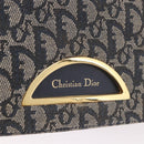 Christian Dior Trotter Canvas Marispearl Chain Bag Navy Gold Auth bs35684A-18