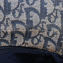 Christian Dior Trotter Canvas Marispearl Chain Bag Navy Gold Auth bs35684A-10