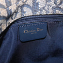 Christian Dior Trotter Canvas Marispearl Chain Bag Navy Gold Auth bs35684A-20
