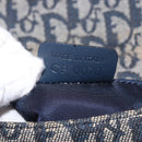 Christian Dior Trotter Canvas Marispearl Chain Bag Navy Gold Auth bs35684A-12