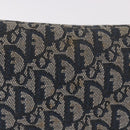Christian Dior Trotter Canvas Marispearl Chain Bag Navy Gold Auth bs35684A-3