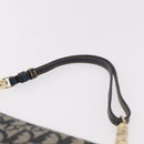 Christian Dior Trotter Canvas Marispearl Chain Bag Navy Gold Auth bs35684A-14