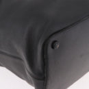 CHANEL Tote Bag Calf Leather Black CC Auth bs35686V-9