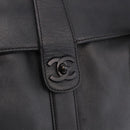 CHANEL Tote Bag Calf Leather Black CC Auth bs35686V-18