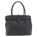 CHANEL Tote Bag Calf Leather Black CC Auth bs35686V-13