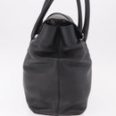 CHANEL Tote Bag Calf Leather Black CC Auth bs35686V-4