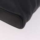 LOEWE Tote Bag Leather Black Silver Auth bs35687-16