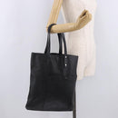 LOEWE Tote Bag Leather Black Silver Auth bs35687-21